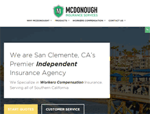 Tablet Screenshot of mcdonoughins.com